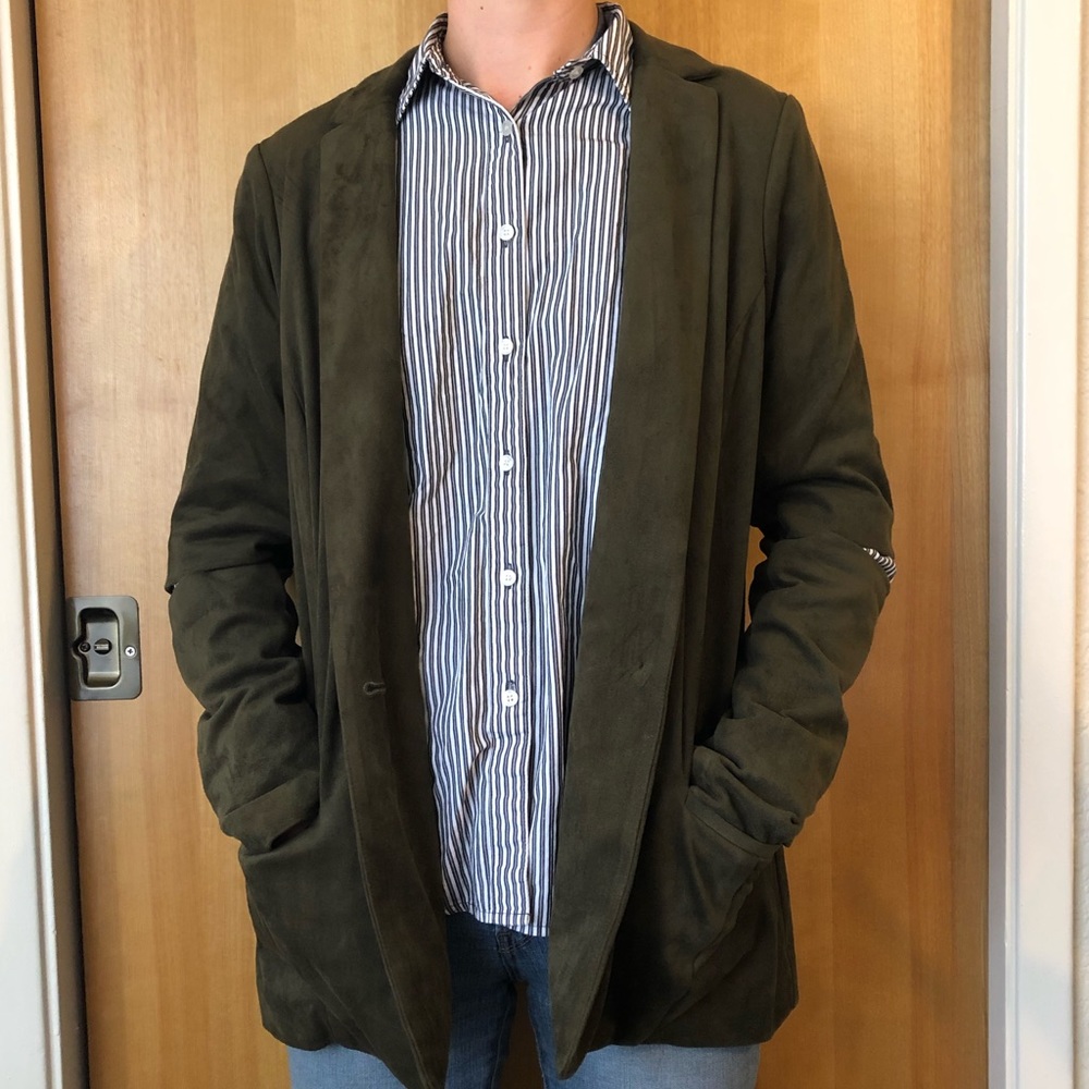 Dark Green Suede Jacket